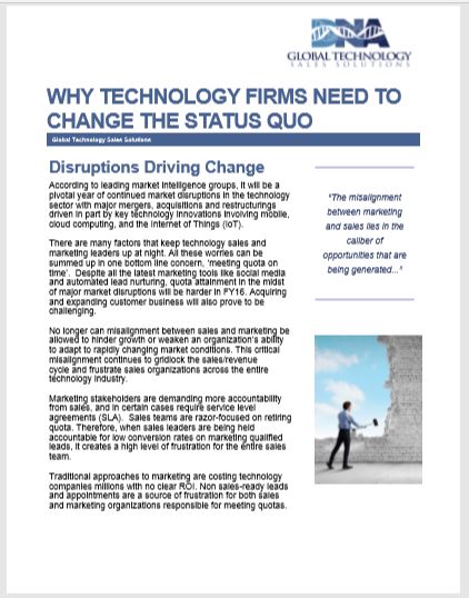 Disruptions Driving Change